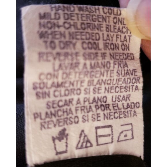 Vintage Black Chiffon Maxi Dress with Drape Neckline Sheer Hem Size 20W EUC - Picture 9 of 11